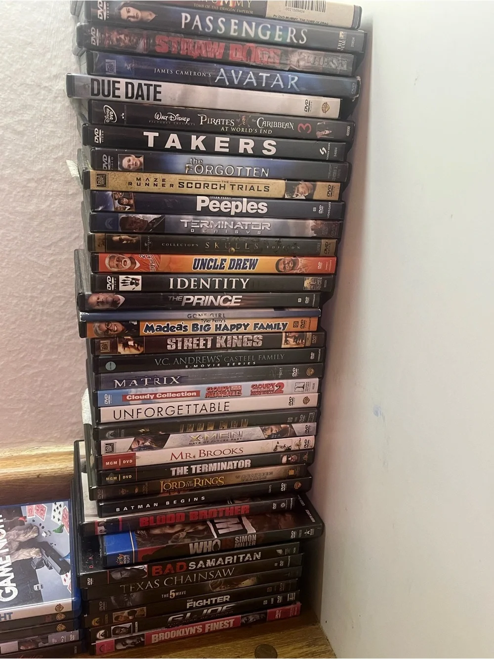 Stackable Black DVD Case Organizer Tower - Home Storage & Organization